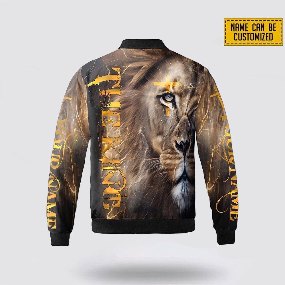 Personalized Name The King Lion Christian Jesus Bomber Jacket – Gifts For Jesus Lovers Personalized Name The King Lion Christian Jesus Bomber Jacket – Gifts For Jesus Lovers