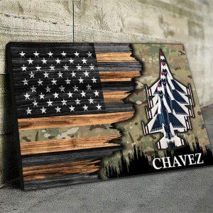Personalized Name US Air Force Half Flag…