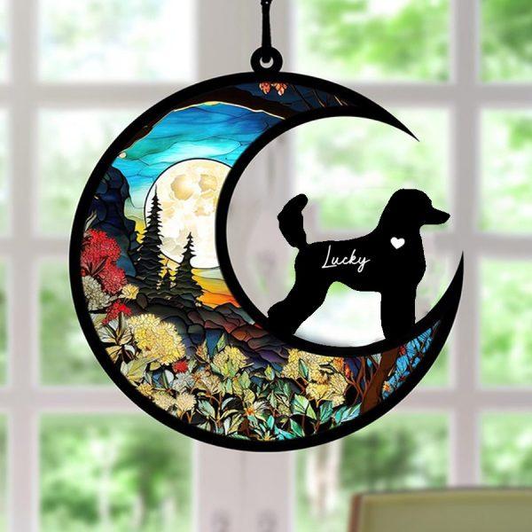 Personalized Poodle Loss Memorial Suncatcher Ornament – Christmas Ornaments Personalized Gift For Dog Lover