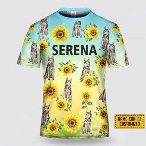 Personalized SiberianHusky Dog Sunflower Pattern All Over Print 3D T Shirt Gifts For Pet Lovers 1 udd9lq.jpg
