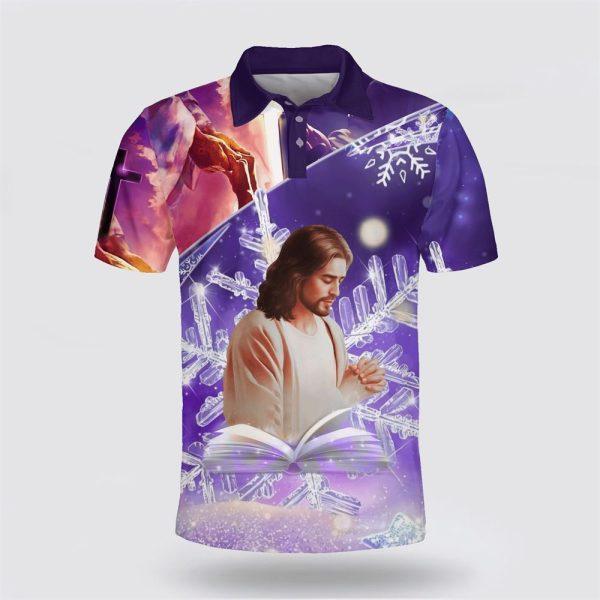 Picture Jesus Polo Shirt – Gifts For Christian Families