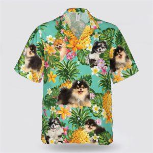 Pomeranian On The Flower BananaTropic Background Hawaiian Shirt Pet Lover Hawaiian Shirts 1 pd4bak.jpg