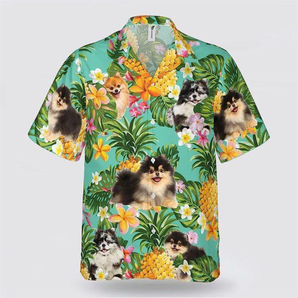 Pomeranian On The Flower BananaTropic Background Hawaiian Shirt – Pet Lover Hawaiian Shirts