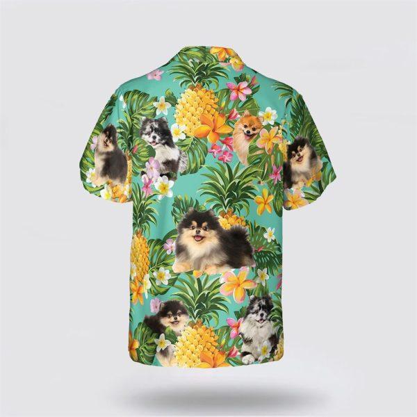 Pomeranian On The Flower BananaTropic Background Hawaiian Shirt – Pet Lover Hawaiian Shirts