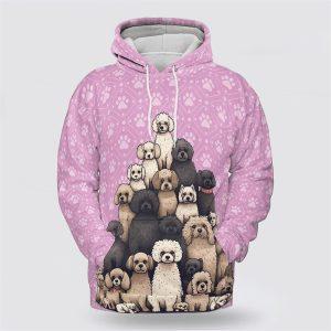 Poodle Dog On The Pink Background All Over Print Hoodie Shirt Gift For Dog Lover 1 j8qr3v.jpg