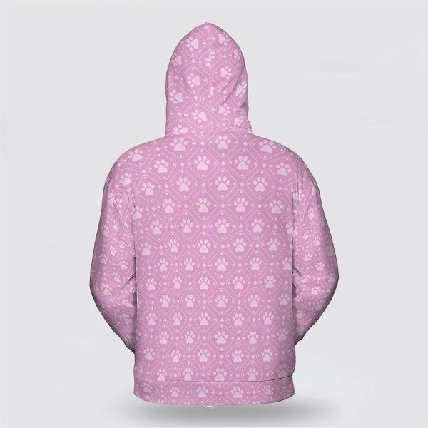 Poodle Dog On The Pink Background All Over Print Hoodie Shirt – Gift For Dog Lover