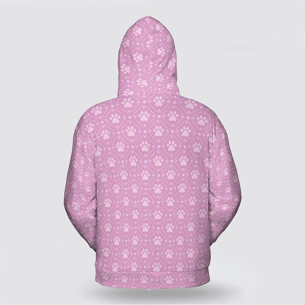 Poodle Dog On The Pink Background All Over Print Hoodie Shirt – Gift For Dog Lover Poodle Dog On The Pink Background All Over Print Hoodie Shirt – Gift For Dog Lover