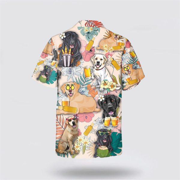 Poodle Dog With Yellow Beer Tropic Pattern Hawaiian Shirt – Gift For Dog Lover
