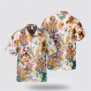 Poodle Dog With Yellow Beer Tropic Pattern Hawaiian Shirt Gift For Dog Lover 3 nr1zbz.jpg
