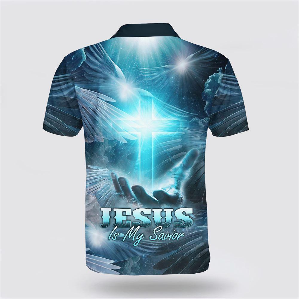 Potrait Jesus Is My Savior Polo Shirt – Gifts For Christian Families