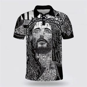 Potrait Jesus Polo Shirt Gifts For Christian Families 1 rtrnsc.jpg