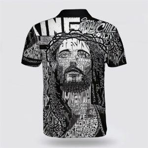 Potrait Jesus Polo Shirt Gifts For Christian Families 2 lzpbui.jpg