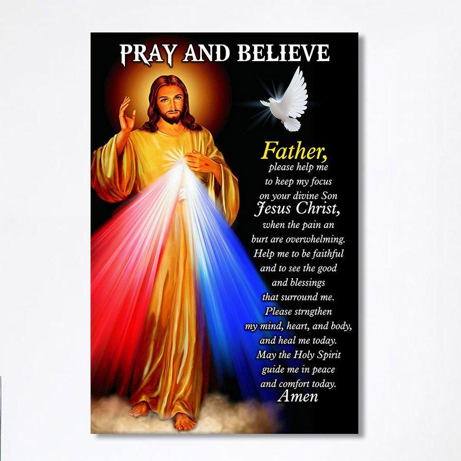 Pray And Believe Jesus Christ Canvas Wall Art – Jesus Canvas Pictures – Christian Wall Art Canvas Pray And Believe Jesus Christ Canvas Wall Art – Jesus Canvas Pictures – Christian Wall Art Canvas
