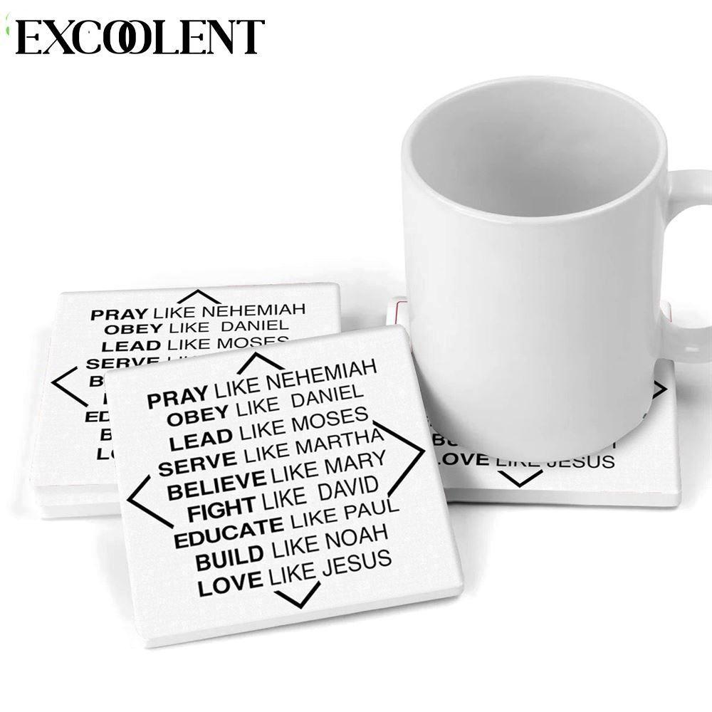Pray Like Nehemiah Obey Like Daniel Stone Coasters – Coasters Gifts For Christian Pray Like Nehemiah Obey Like Daniel Stone Coasters – Coasters Gifts For Christian