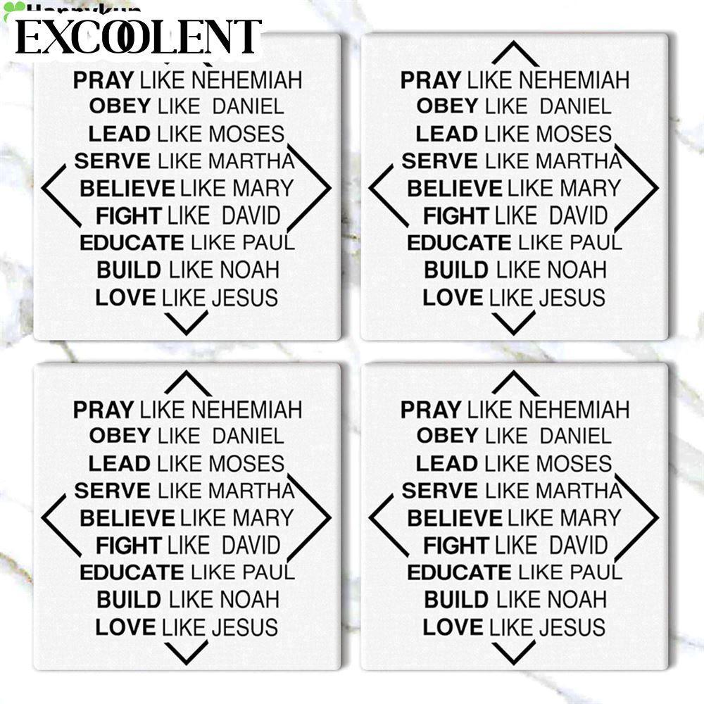 Pray Like Nehemiah Obey Like Daniel Stone Coasters – Coasters Gifts For Christian Pray Like Nehemiah Obey Like Daniel Stone Coasters – Coasters Gifts For Christian