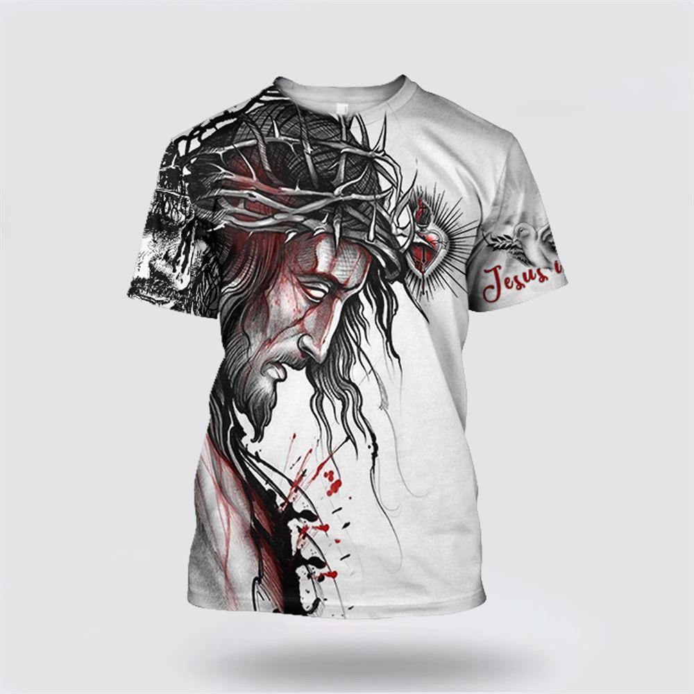 Premium Christian Jesus All Over Print 3D T Shirt – Gifts For Christians