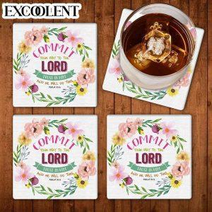 Psalm 375 Commit Your Way To The Lord Stone Coasters Coasters Gifts For Christian 1 adxjyg.jpg