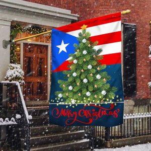 Puerto Rico Christmas Flag 1