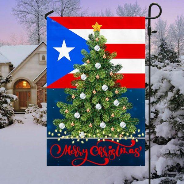 Puerto Rico Christmas Flag – Christmas Flag Outdoor Decoration