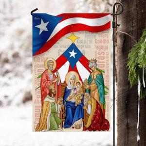 Puerto Rico Three Wise Men Nativity of Jesus Flag 3