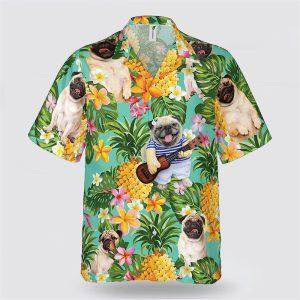 Pug On The Flower BananaTropic Background Hawaiian Shirt Pet Lover Hawaiian Shirts 1 x31lm5.jpg