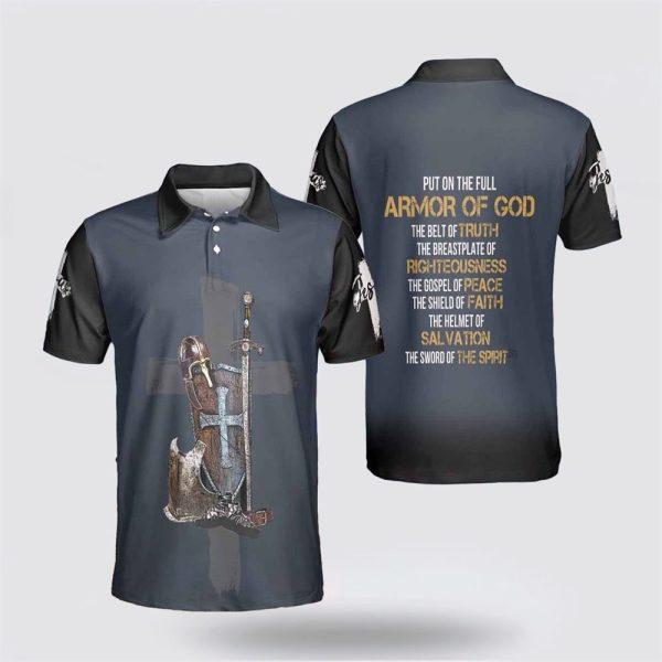Put On The Full Armor Of God Jesus Polo Shirts – Gifts For Christian Families