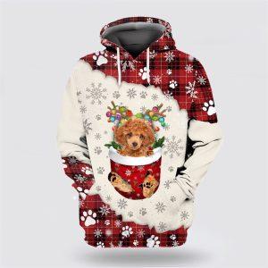 Red Toy Poodle In Snow Pocket Merry…