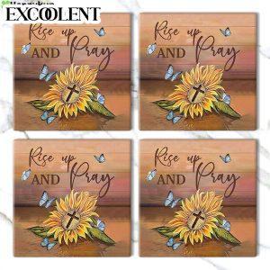 Rise Up And Pray Sunflower Cross Stone Coasters Coasters Gifts For Christian 3 g1byta.jpg