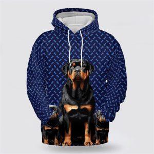 Rottweiler Dog On The Blue background All Over Print Hoodie Shirt Gift For Dog Lover 1 c5nm71.jpg