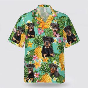Rottweiler On The Flower BananaTropic Background Hawaiian Shirt Pet Lover Hawaiian Shirts 1 ausxk2 600x661