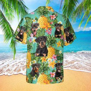 Rottweiler On The Flower BananaTropic Background Hawaiian Shirt Pet Lover Hawaiian Shirts 2 cos6hu.jpg
