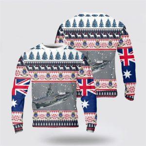 Royal Australian Navy HMAS Melbourne (R21) Christmas Sweater – Unique Christmas Sweater Gift For Military Personnel