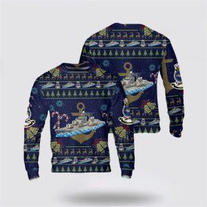 Royal Australian Navy HMAS Vampire (D11) Christmas AOP Sweater – Unique Christmas Sweater Gift For Military Personnel
