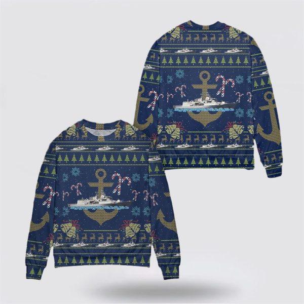 Royal New Zealand Navy HMNZS Te Kaha (F77) Sweater 3D – Unique Christmas Sweater Gift For Military Personnel