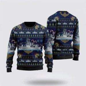 Royal New Zealand Navy HMNZS Te Mana (F111) Christmas Sweater 3D – Unique Christmas Sweater Gift For Military Personnel