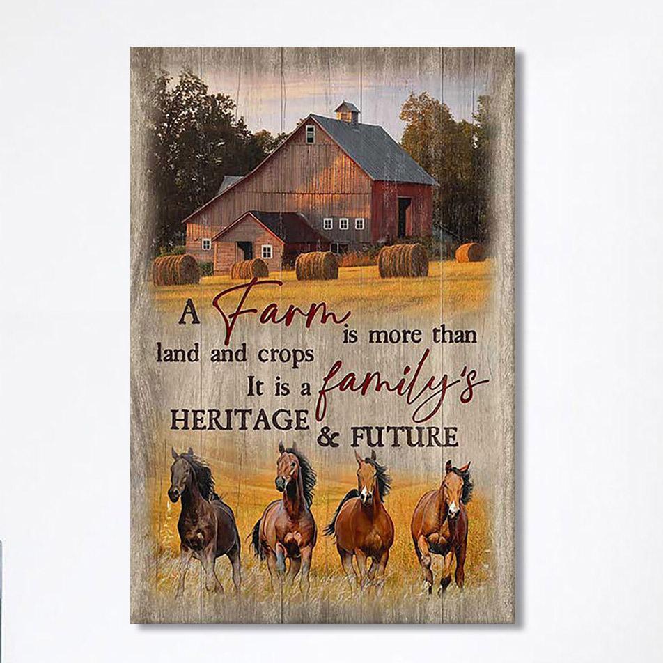 Running Horse A Farm Is More Than Land And Crops Canvas Print- Christian Wall Art Canvas Home Decor Running Horse A Farm Is More Than Land And Crops Canvas Print- Christian Wall Art Canvas Home Decor