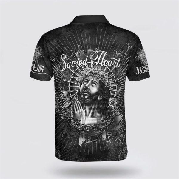 Sacred Heart Jesus Polo Shirt – Gifts For Christian Families