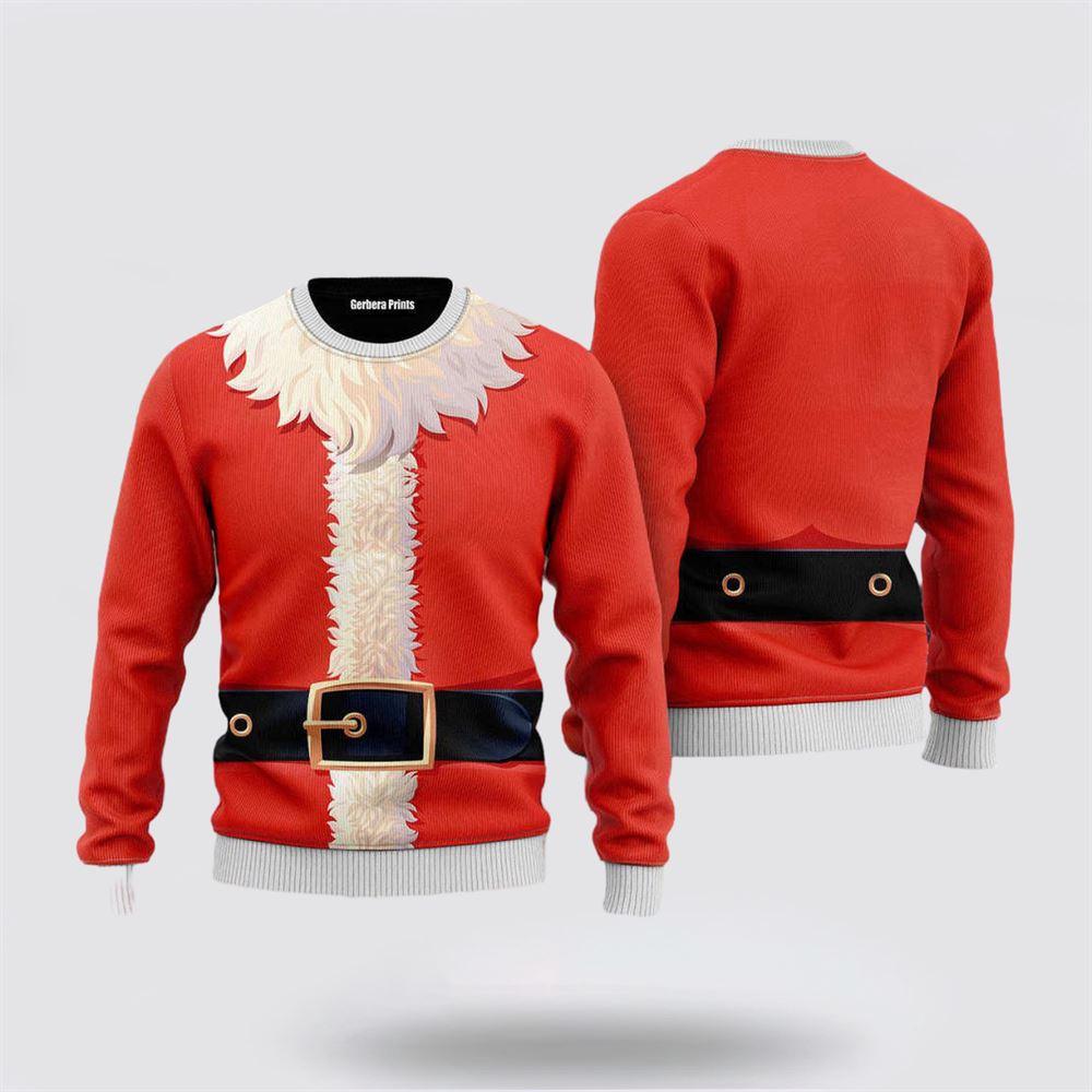Santa Claus Costume Cosplay Pattern Ugly Christmas Sweater – Christmas Gifts For Frends