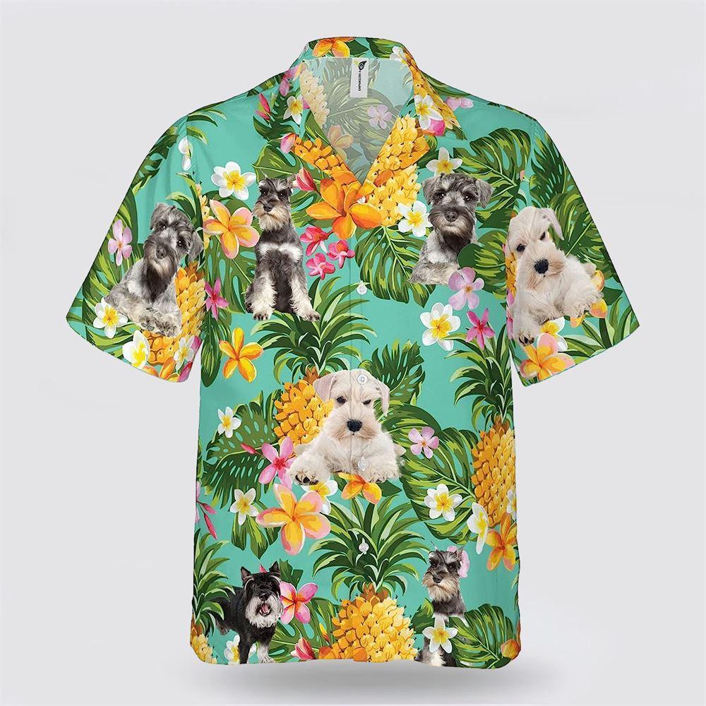 Schnauzer On The Flower BananaTropic Background Hawaiian Shirt – Pet Lover Hawaiian Shirts