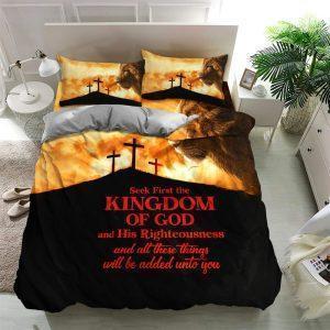 Seek First The Kingdom of God Christian Quilt Bedding Set Christian Gift For Believers 2 eqtuym.jpg
