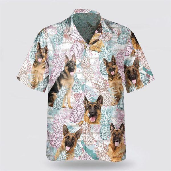 Shephered Pineapple Pattern Hawaiian Shirt – Gift For Dog Lover