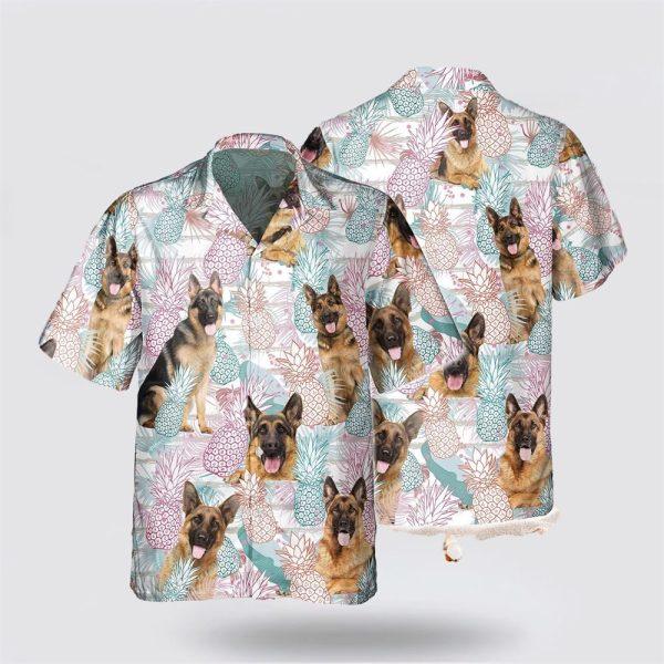 Shephered Pineapple Pattern Hawaiian Shirt – Gift For Dog Lover