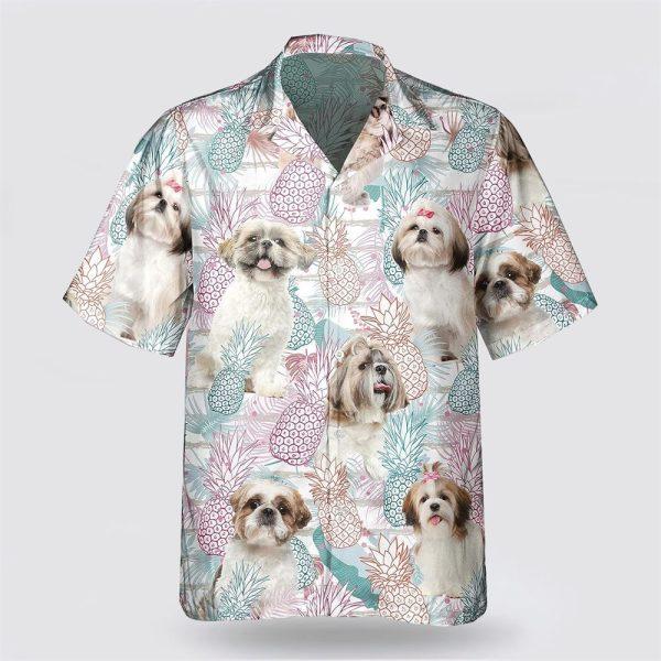 Shih Tzu Pineapple Pattern Hawaiian Shirt – Gift For Dog Lover
