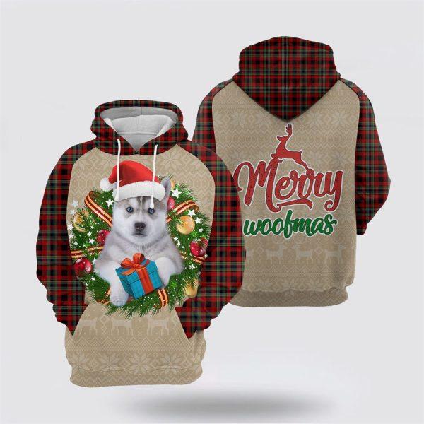 Siberian Husky Christmas Awesome All Over Print 3D Hoodie – Pet Lover Christmas Hoodie