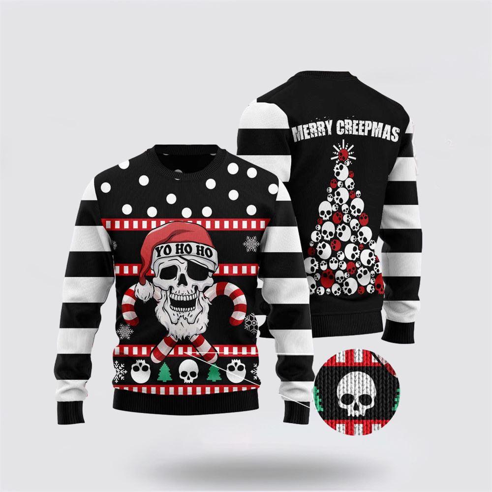 Skull Creepmas Ugly Christmas Sweater – Christmas Gifts For Frends