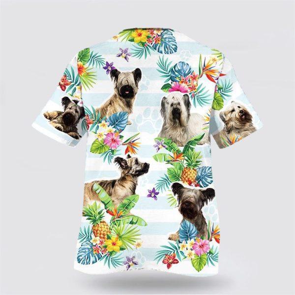 Skye Terrier Dog Pineapple Flower Pattern Hawaiian Shirt – Dog Lover Hawaiian Shirts