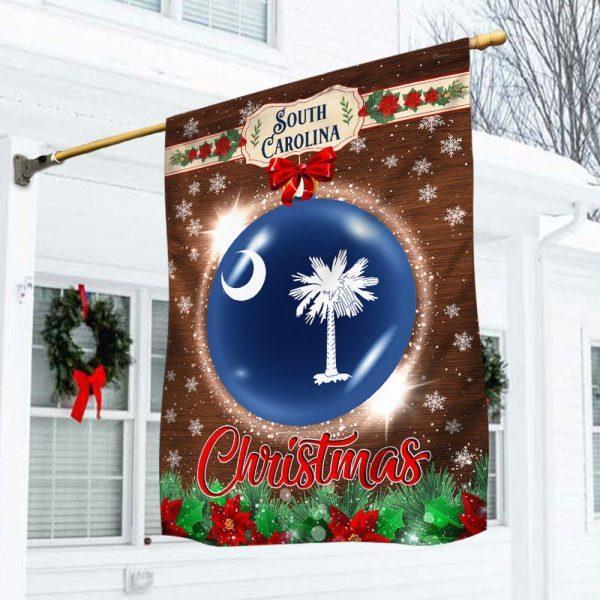 South Carolina Christmas Flag – Christmas Flag Outdoor Decoration