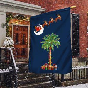 South Carolina Christmas Flag Santa Palmetto Tree 1