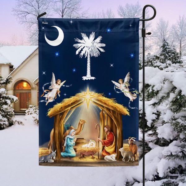 South Carolina Christmas Nativity of Jesus Flag – Christmas Flag Outdoor Decoration