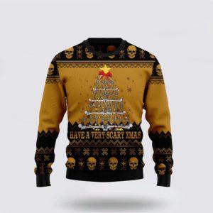 Spooky Skull Xmas Sweater Get Festive With…